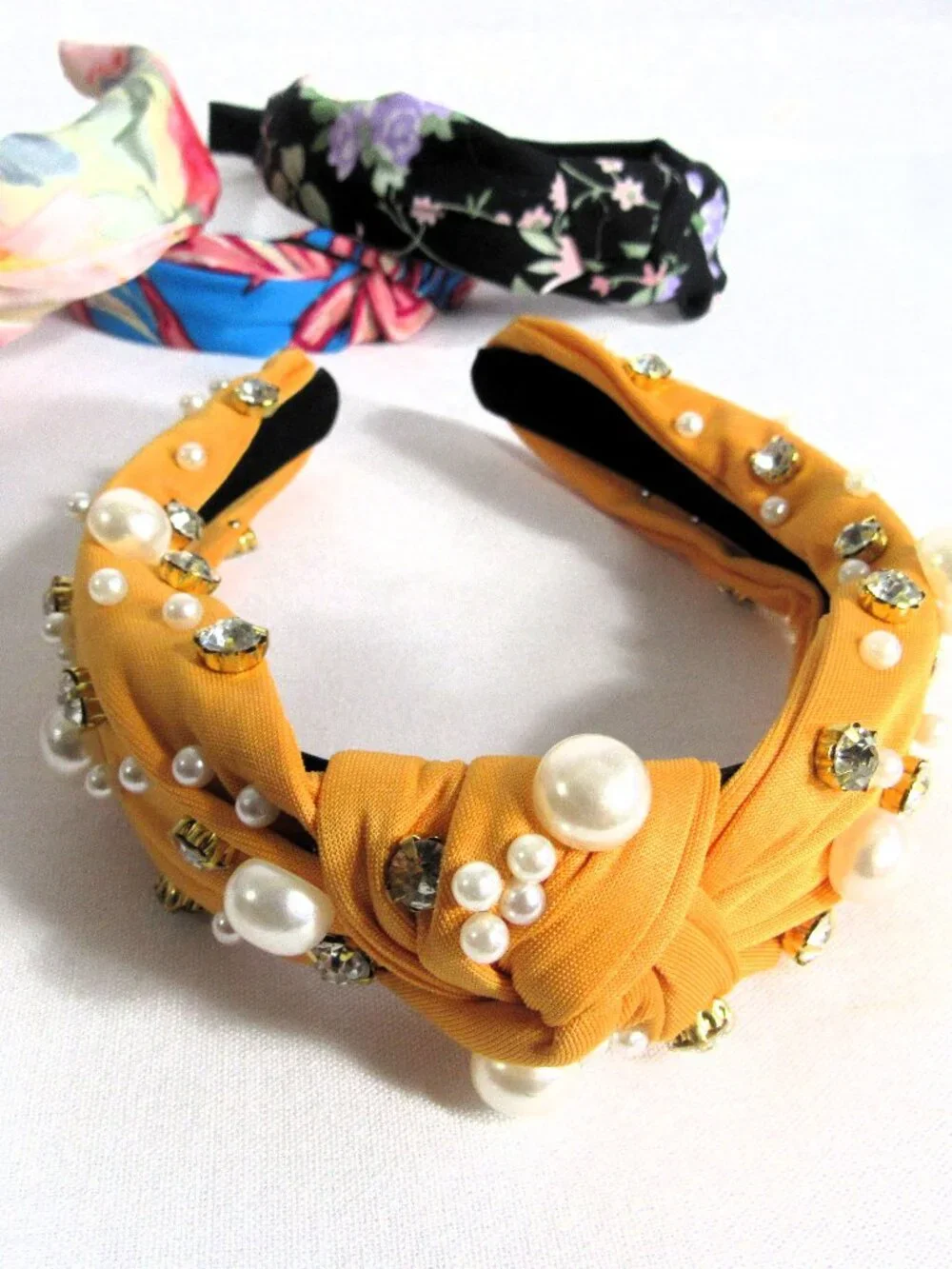 7 unused HAIR HEAD BANDS ONE JEWELED